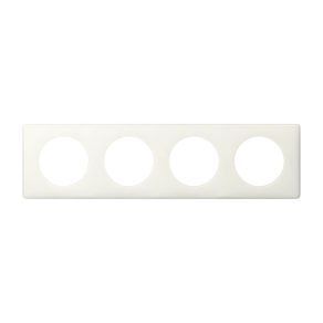 Cadru Legrand Céliane cu 4 prize, alb lucios - 66634