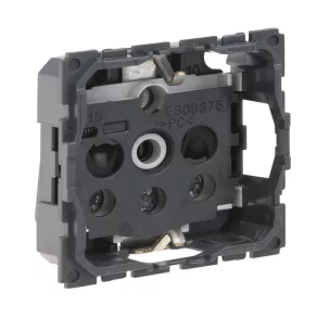   Legrand 067161 Céliane 2P+F priză cu împământare și obturator de siguranță, montată cu șuruburi