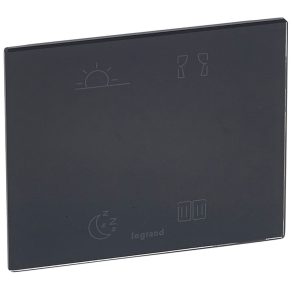   Legrand MyHome-Céliane Comandă tactilă cu 4 scenarii, soluții pentru hoteluri 2, sticlă neagră - 67275