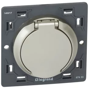   Priză pentru aspirator centralizat Legrand Céliane cu conexiune electrică, titan - 67433