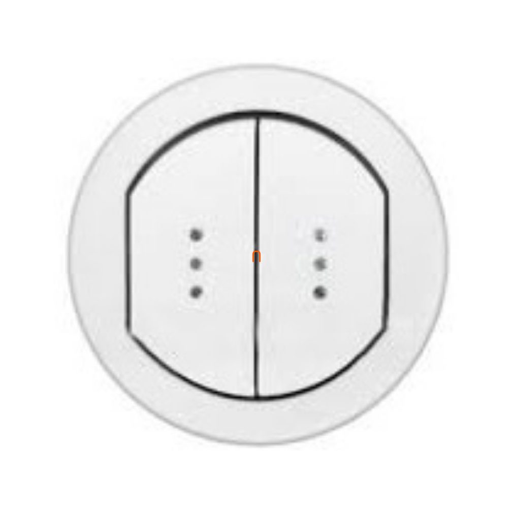 Leg.067804 Céliane buton dublu, cu indicator luminos, IP44