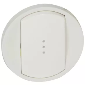 Legrand Céliane cheie lată, indicator luminos, alb - 68003