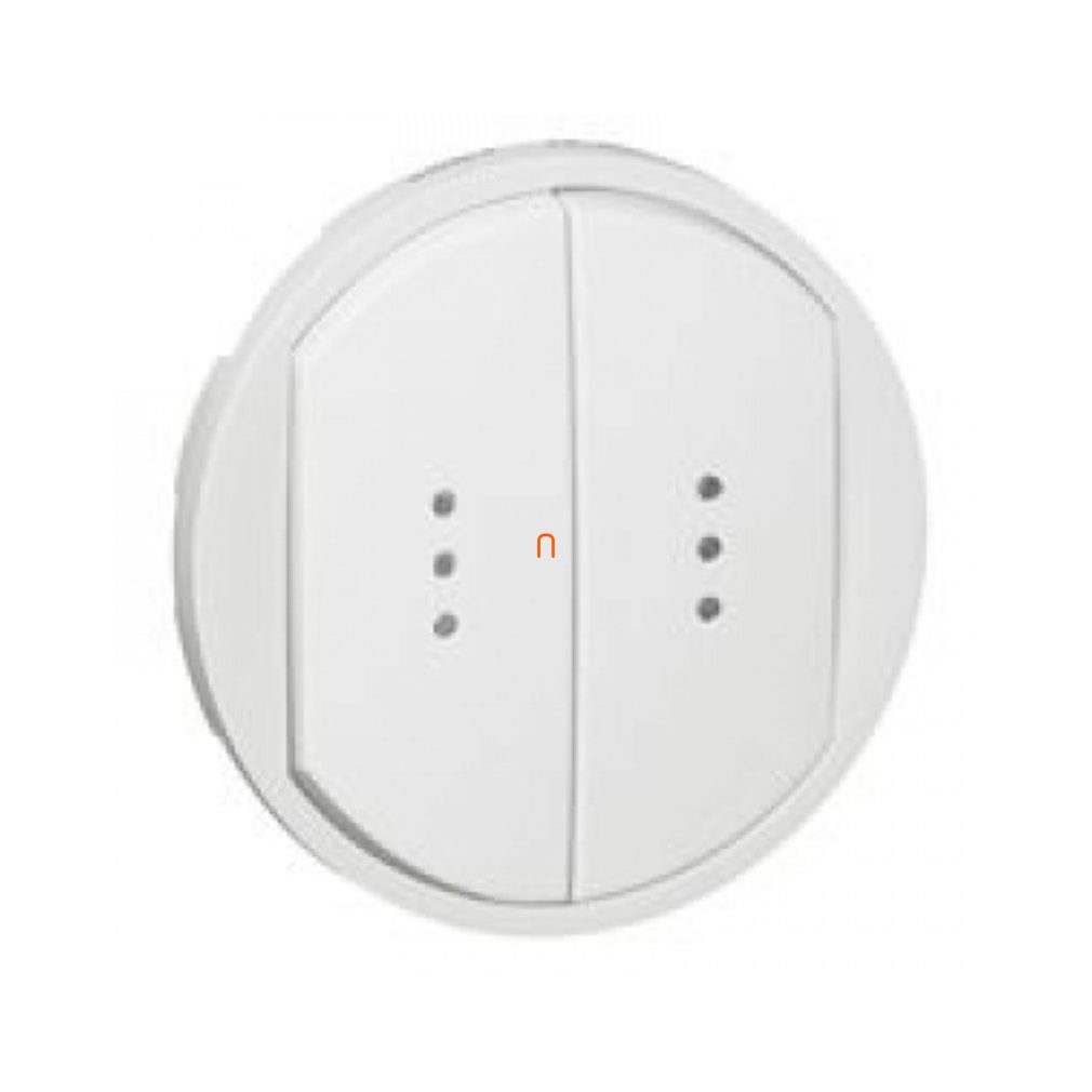 Legrand 068004 Céliane buton dublu, cu indicator luminos, alb