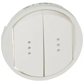   Legrand Céliane cheie dublă, cu indicator luminos, alb - 68004