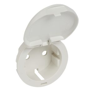   Capac pentru priză Legrand Céliane 2P+F, cu fixare prin clips, alb - 68140