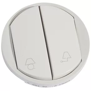 Capac pentru lampă de perete Legrand Céliane, alb - 68192