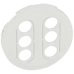 Capac dublu RCA/YUV Legrand Céliane, alb - 68214