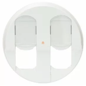 Capac Legrand Céliane 2xRJ45, alb - 68252