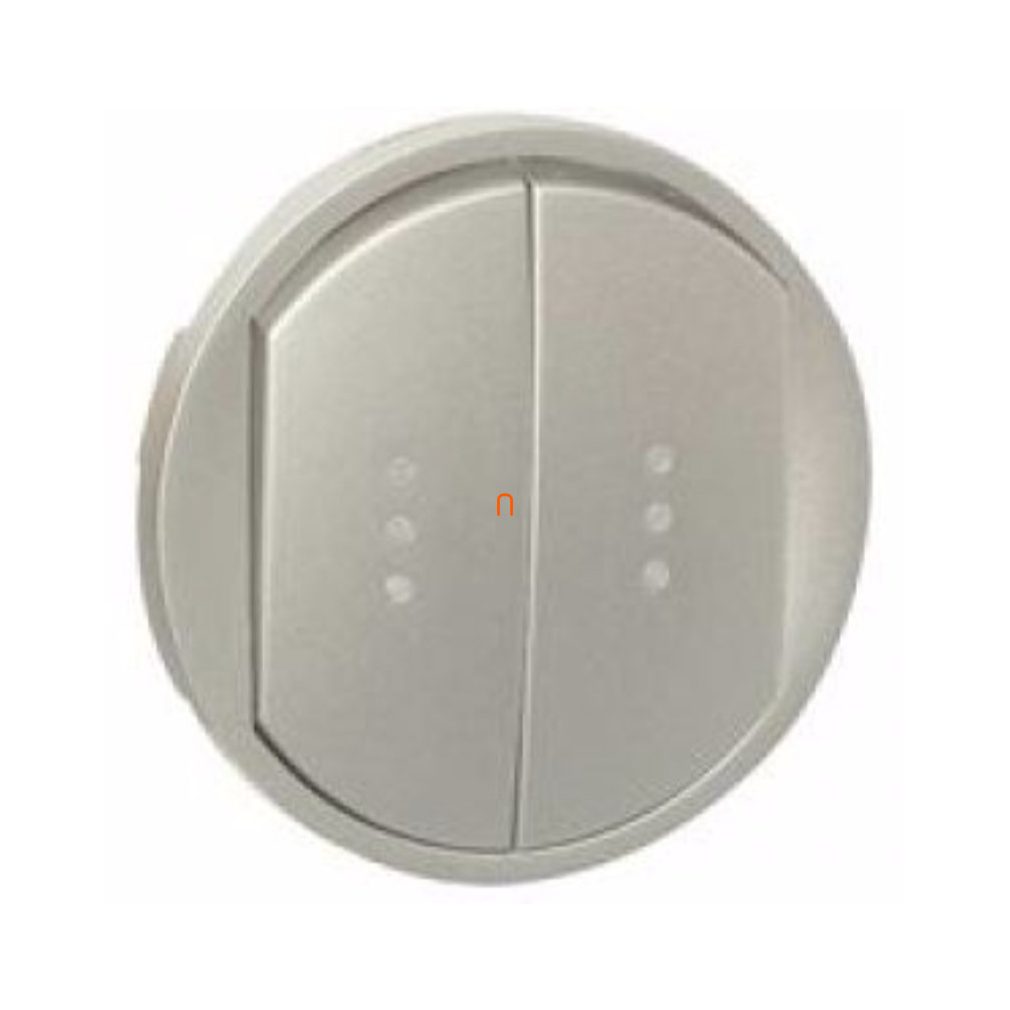 Legrand 068304 Céliane buton dublu, cu indicator luminos, titan