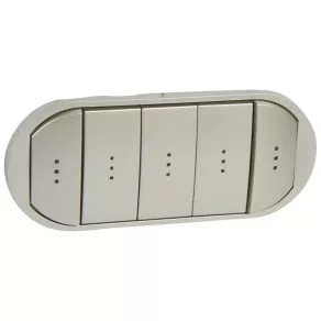   Întrerupător Legrand Céliane cu 5 taste și indicator luminos, titan - 68320