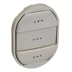   Întrerupător Legrand Céliane cu 3 taste, indicator luminos, titan - 68325