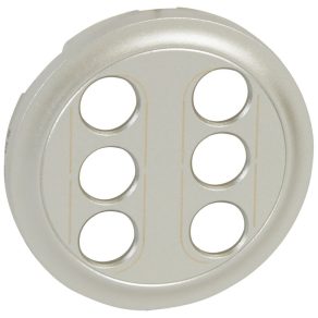 Capac dublu RCA/YUV Legrand Céliane, titan - 68514