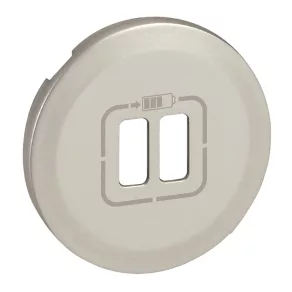   Capac pentru priză de încărcare Legrand Céliane 2xUSB, titan - 68556