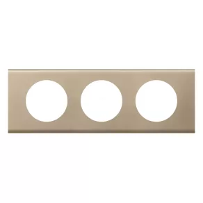 Cadru Legrand Céliane cu 3 prize, nichel deschis - 69113