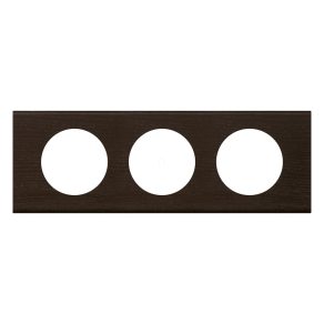 Cadru Legrand Céliane cu 3 prize, culoare wenge - 69203