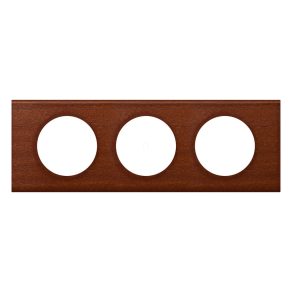 Cadru Legrand Céliane cu 3 prize, mahon - 69223