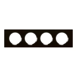 Legrand Céliane 4 rame, sticlă neagră - 69304