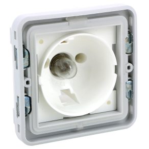   Indicator luminos Legrand Plexo 55, fără capac, gri, cu bec de 4 W - 69583