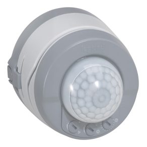   Detector de mișcare Legrand LM-PIR, 360°, IP55, montabil pe perete lateral/tavan, design înclinabil (reglabil), gri - 69740