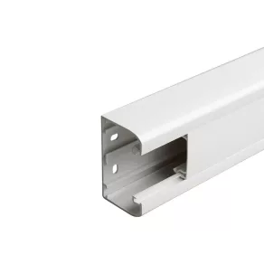   Canal pentru cabluri Legrand DLP cu fixare prin clips, 80 x 50 mm, 1 compartiment, cu capac de 45 mm, 2 m, alb - 75601