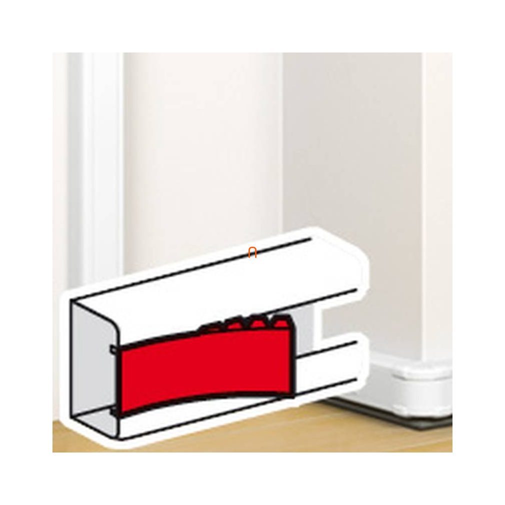 Legrand 075608 Capac pentru canal de cabluri DLP, pentru canal de cabluri cu fixare prin clip, lățime 45 mm, lungime 2 m, alb