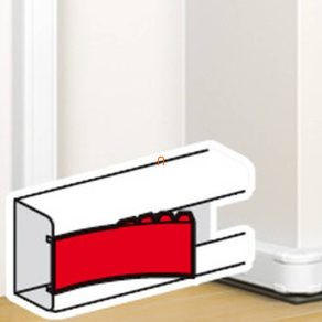   Capac pentru canal de cabluri Legrand DLP, pentru canal de cabluri cu fixare prin clip, lățime 45 mm, lungime 2 m, alb - 75608