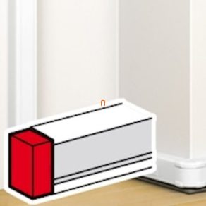   Capac LeGrand DLP pentru canal de cabluri cu fixare prin clipsare, 105 x 50 mm, alb - 75612