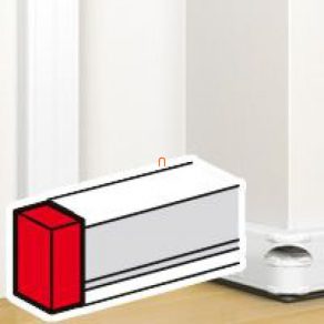   Capac final Legrand DLP pentru canal de cabluri cu fixare prin clipsare, 130 x 50 mm, alb - 75613