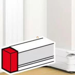   Capac de închidere Legrand DLP pentru canal de cabluri cu fixare prin clipsare, 180 x 50 mm, alb - 75616