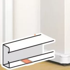   Placă de acoperire Legrand DLP pentru canal de cabluri cu fixare prin clipsare, 105 x 50 mm, albă - 75667