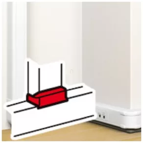   Cutie de joncțiune Legrand DLP „T” pentru canale de cabluri cu fixare prin clip, asigură o joncțiune pentru canale de 80 x 50 mm, 80 x 50 mm / 130 x 50 mm, albă - 75671