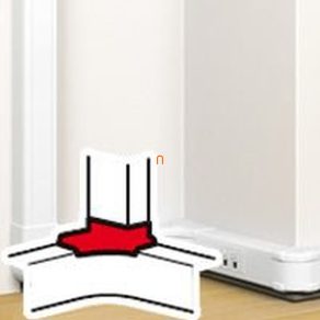   Piesă de ramificație reglabilă Legrand DLP pentru canale de cabluri cu fixare prin clipsare, pentru canale de 80x50 mm / 105x50 mm / 130x50 mm, alb - 75681