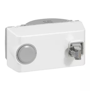   Legrand Program Mosaic LCS2 RJ45 priză Cat 6 FTP 4 module alb retractabil - 76533