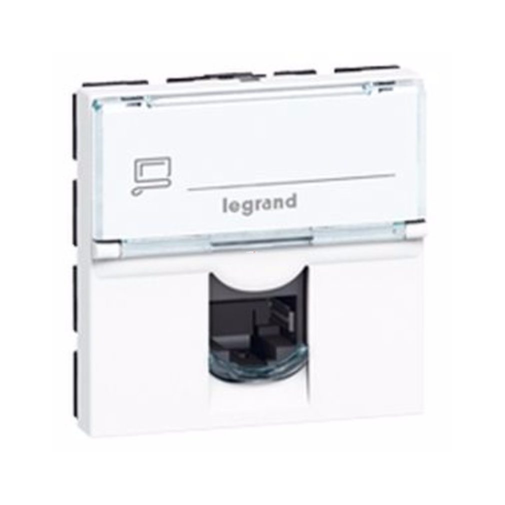 Legrand Program Mosaic RJ45 Cat 5e 2 mod. Fehér (076554)