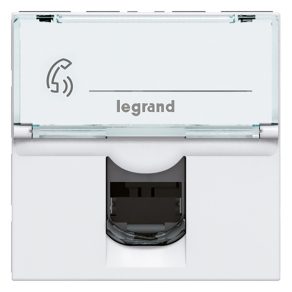   Legrand Program Mosaic LCS2 RJ45 priză Cat 5e FTP 2 module alb - 76555