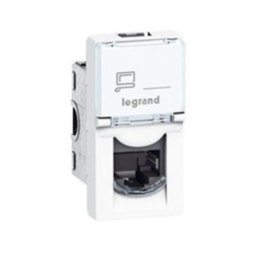 Legrand Program Mosaic LCS2 Soclu RJ45 Cat 6 STP, 1 modul, alb 076563