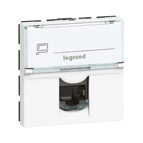   Legrand Program Mosaic LCS2 RJ45 priză Cat 6 FTP 2 module alb - 76565