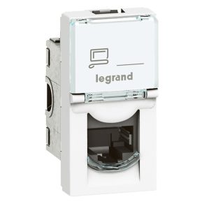   Legrand Program Mosaic LCS2 RJ45 priză 10GIGA STP 1 modul alb - 76573