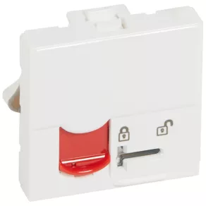   Priză Legrand Program Mosaic RJ45 Cat.5e UTP blocată - 76597