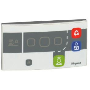   Unitate de confirmare Legrand pentru camere cu indicatoare LED și butoane, pentru sistem digital de apelare a asistentelor medicale - 76606