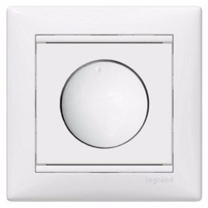   Comutator cu variator de intensitate luminoasă Legrand Valena 40-400 W, buton rotativ, alb - 770061