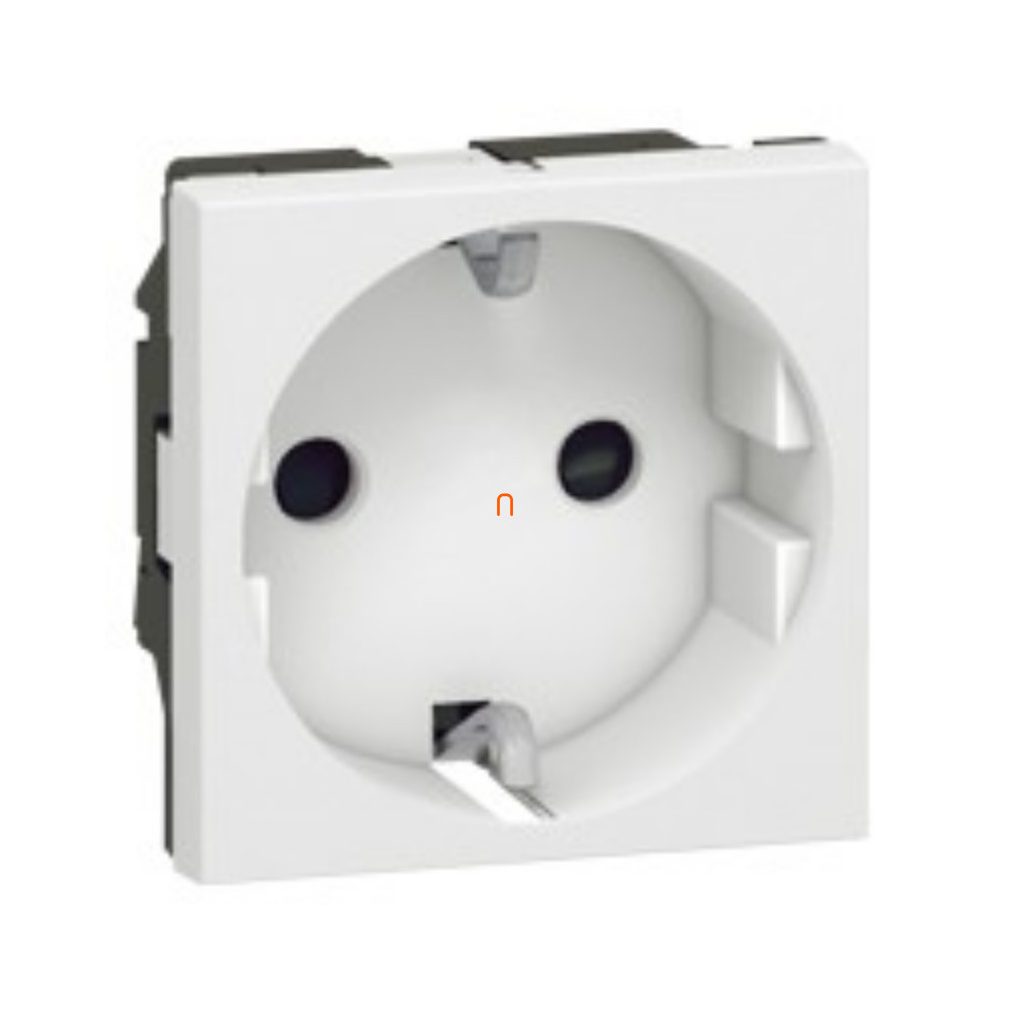 Legrand Program Mosaic 2P+F priză (GYV) cu grilaj de siguranță, cu indicator luminos, cu arc, 2 m, alb 077212