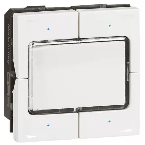   Mecanism de control Legrand Program Mosaic BUS/KNX, cu suport pentru etichete, 4 butoane, 4 puncte de control - 78491