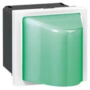   Legrand Program Mosaic indicator luminos triunghiular, 2 m, 230 V~, verde - 78572