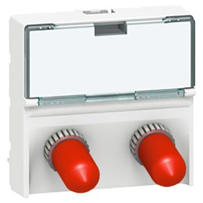   Legrand Program Mosaic 2xST prize cu baionetă 2 m alb - 78616