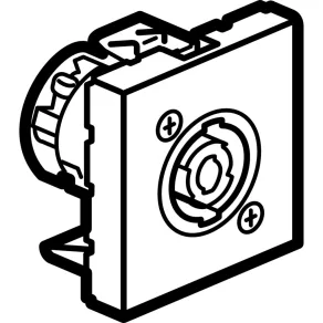   Priză Legrand Program Mosaic Speakon cu 4 pini, 2 m, albă - 78760