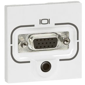   Legrand Program Mosaic HD15 conexiune cu șurub + 3 x 5 mm intrare jack audio 2 module - 78774