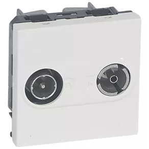   Legrand Program Mosaic TV-RD terminator priză 10dB, 2m, alb - 78788