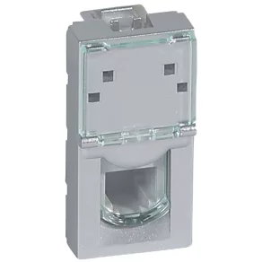 Priză Legrand Program Mosaic RJ11 1 m, aluminiu - 79231
