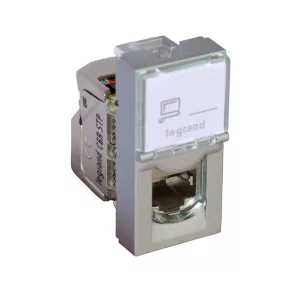   Legrand Program Mosaic LCS2 RJ45 priză Cat.6A STP 1 mod aluminiu - 79473